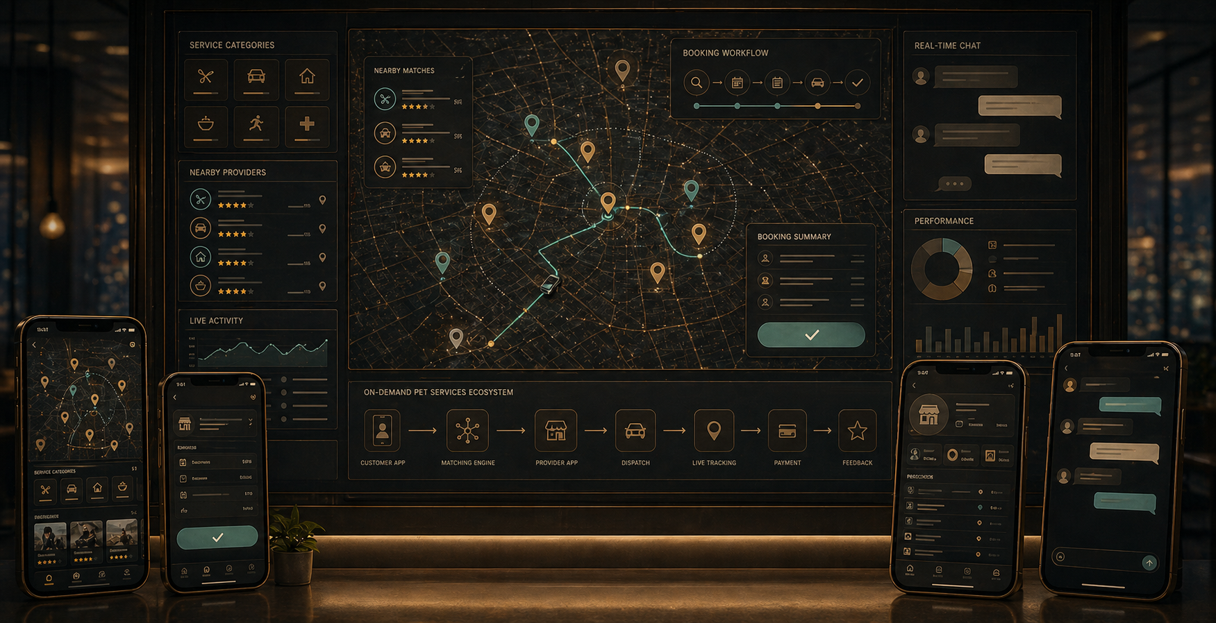 On-Demand Pet Services Marketplace project visual