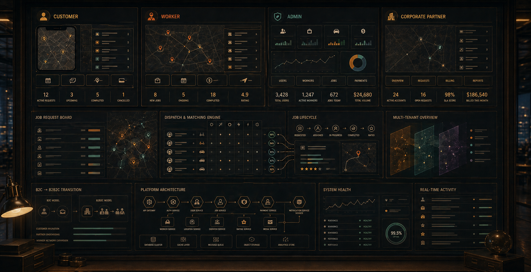 Worker Service Marketplace project visual