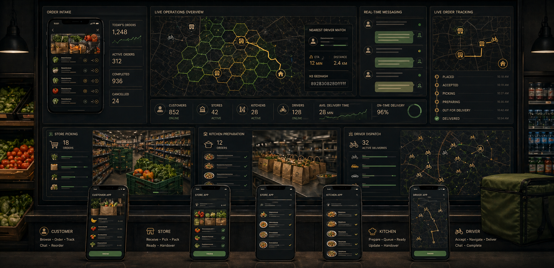 On-Demand Grocery Delivery Platform project visual