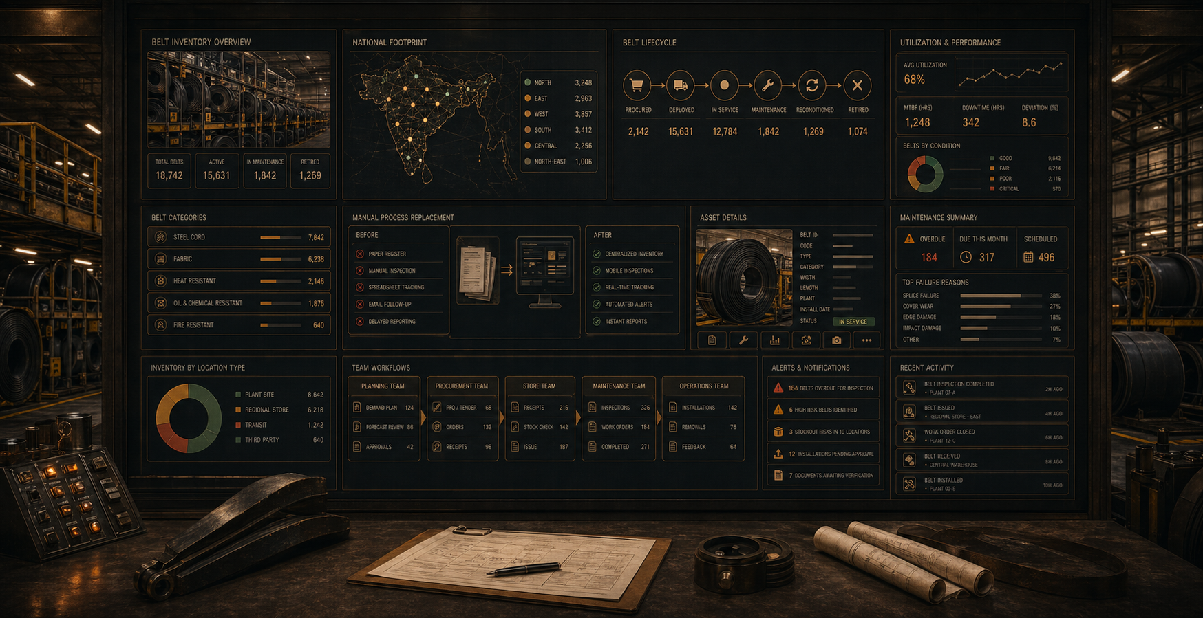 National Belt Inventory System project visual
